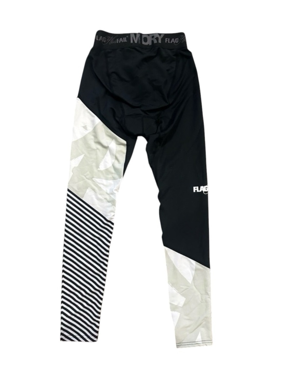 Performance Leggings XS Black White Geometric Activewear - Picture 4 of 5